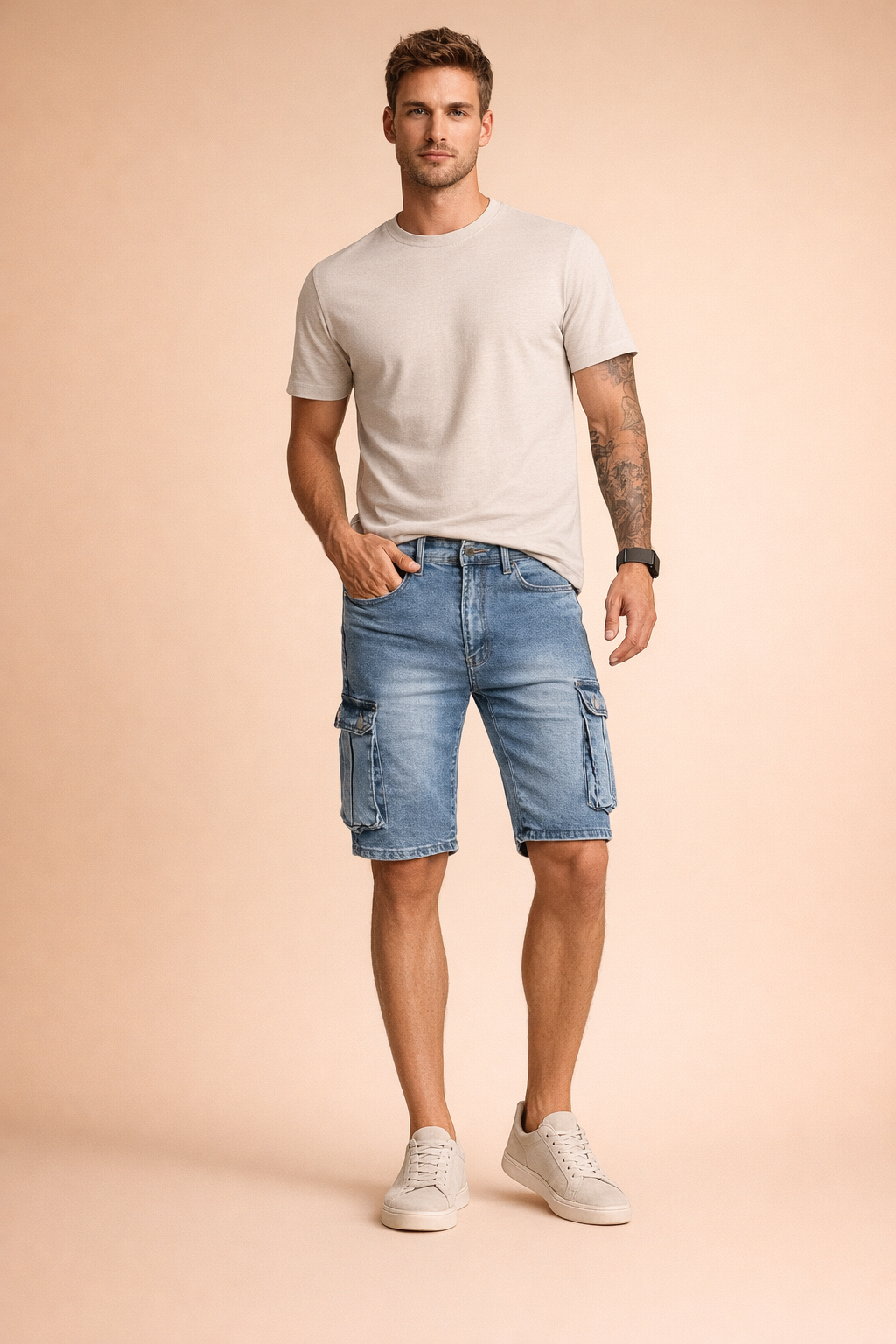 Grzegorz | Men's Cargo Shorts with Utility Design and Comfortable Fit 2