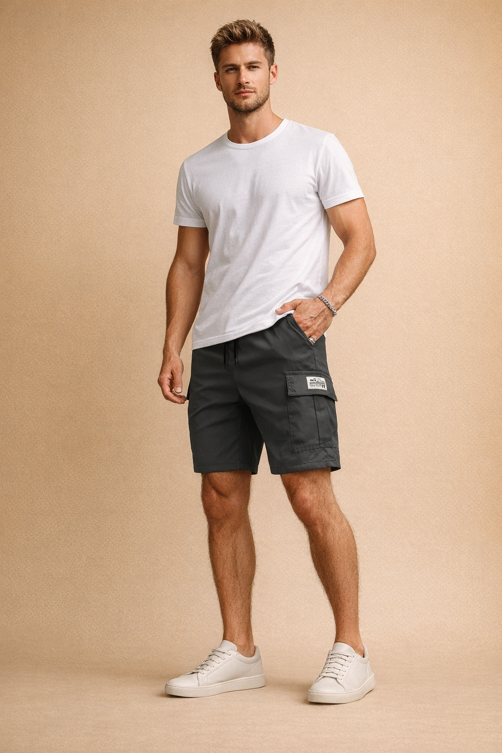 Michael | Men's Modern Cargo Utility Shorts with Pockets 4