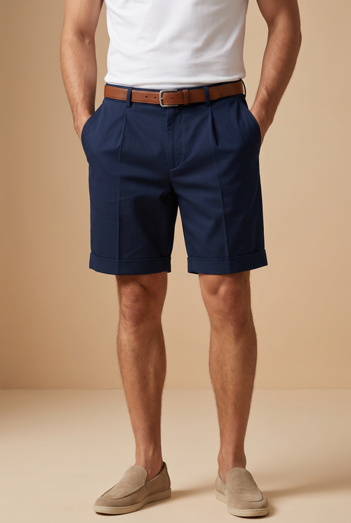 Adam | Pleated Design Stylish Men's Summer Shorts for Casual and Formal Wear