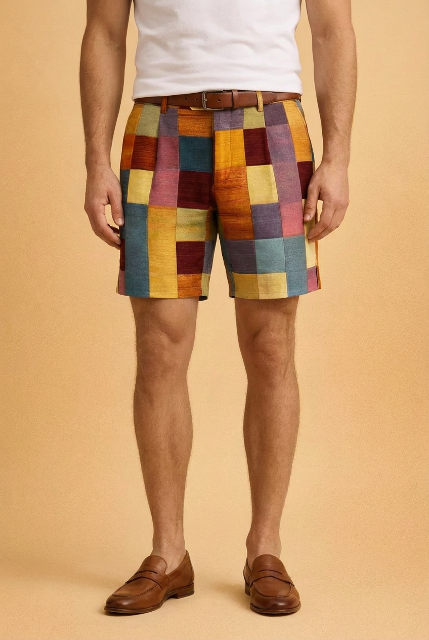 Dariusz | Stylish Men's Patchwork Shorts for Summer Comfort