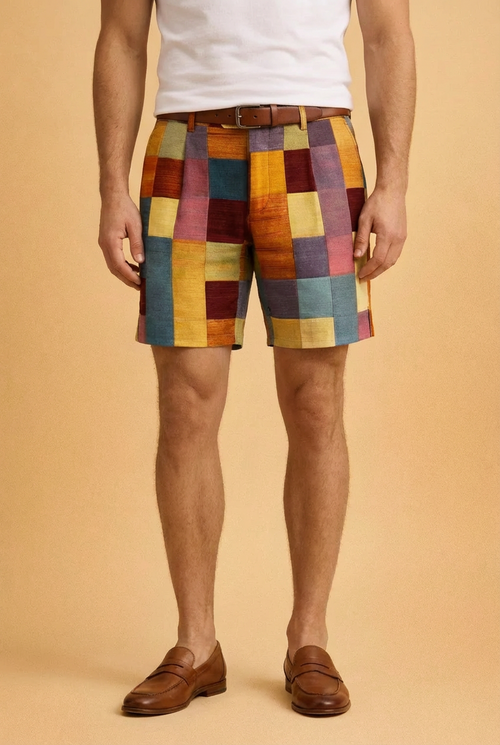 Dariusz | Stylish Men's Patchwork Shorts for Summer Comfort