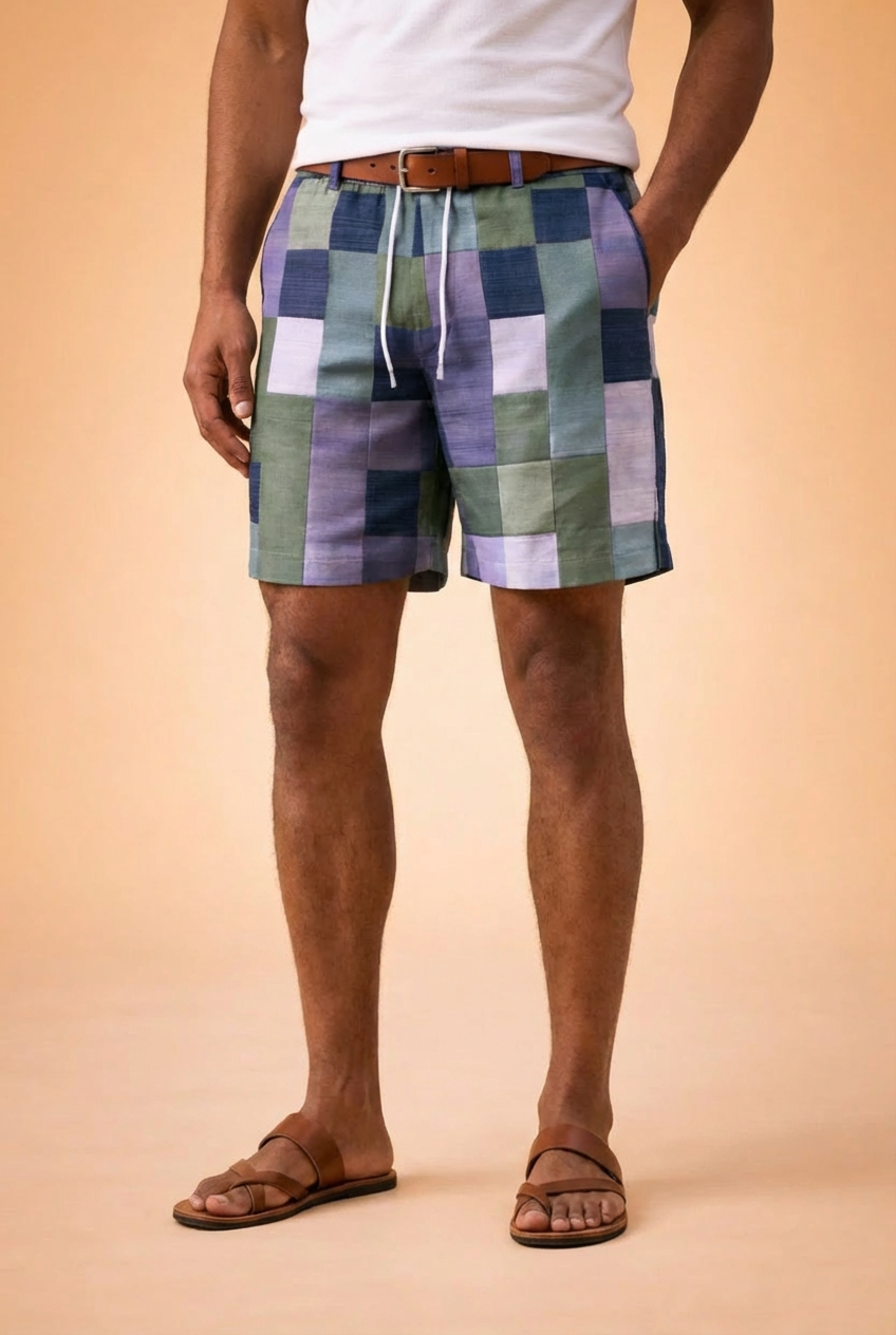 Dariusz | Stylish Men's Patchwork Shorts for Summer Comfort