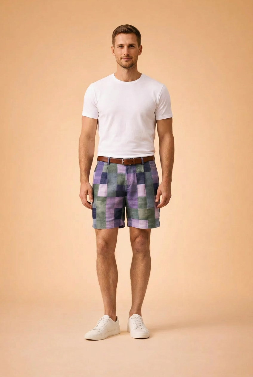 Dariusz | Stylish Men's Patchwork Shorts for Summer Comfort